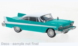 Brekina 19679 - H0 - Plymouth Fury - blau/weiß